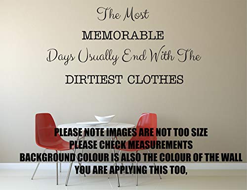 Laundry Room/kitchen vinyl wall art quote- memorable days quote