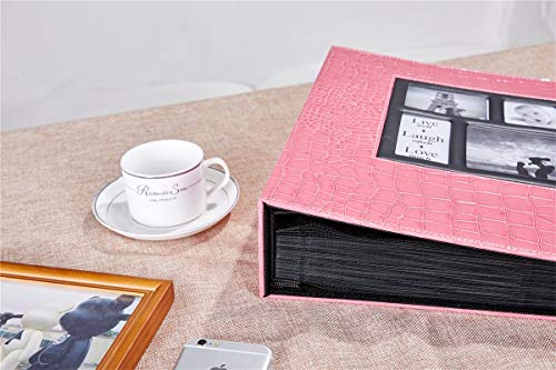Ywlake Fotoalbum, 10 x 15 cm, 600 Taschen, Krokodilmuster, extra großes Fassungsvermögen, Familienfotoalbum, für 600… – Bild 4
