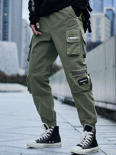 Men's Jogger Pants Techwear Hip Hop Harem Pants Streetwear Tactical Track Pants with Drawstring2
