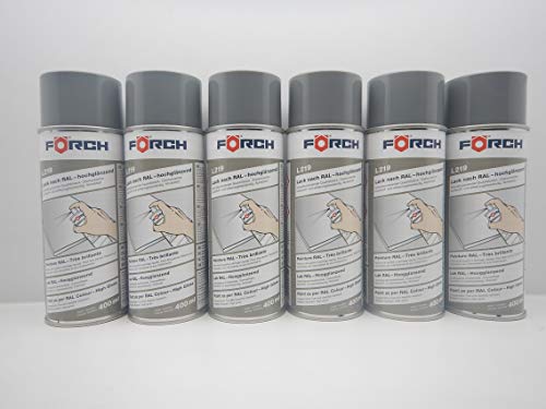 Förch Spray de pintura gris RAL 7005, 400 ml (6) Cover