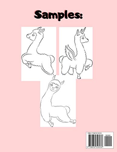 Llama Coloring Books For Kids Ages 2-4: Simple Llama Alpaca Activity Book for Preschool Children - Easy to Color Funny Llama Gift for Girls who Loves Llamas - Image 2