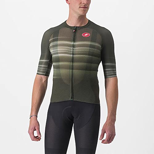 CASTELLI Climber's 3.0 SL2 Jersey, Maglietta da Ciclismo Uomo, Verde (Deep Green), L