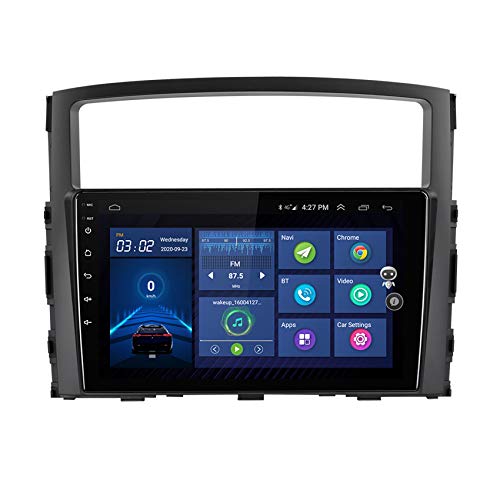 Android 8.0 Autoradio für Mitsubishi Pajero 2006-2014, Car Stereo mit 9" Multimedia-Player Videoempfänger SWC MirrorLink Lenkradsteuerung
