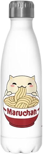 Maruchan MMM RAMEN-MUMA076GLC - Botella de agua de acero inoxidable de 17 onzas, 17 onzas, multicolor
