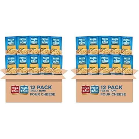 Pasta Roni, Four Cheese Corkscrew Pasta, 6oz Boxes (24 Pack) Cover