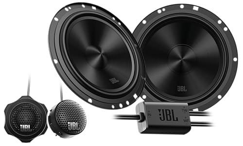 JBL Stage2 GEN2 65CF Komponenten Lautsprecher Auto 165mm (6,5 Zoll): von Harman Kardon Car HiFi mit 90W RMS und 720W Max Component Auto Boxen Set 2 Tieftöner + 2 Hochtöner
