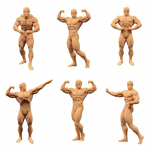 Figura Hombre Musculoso Miniatura 1/43 6 Pcs miniatura 1