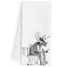 QEJ Funny Dinosaur Bathroom Hand Towels, Dinosaur Bathroom Decor, Dinosaurs Lover Gifts, Black and White Funny Wild Animal Decorative Hand Towels for Bath Room Washroom, 16x24 Inch