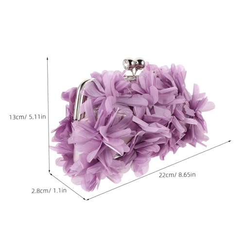 Pochette de soirée fleurie : sac à main élégant pour invités