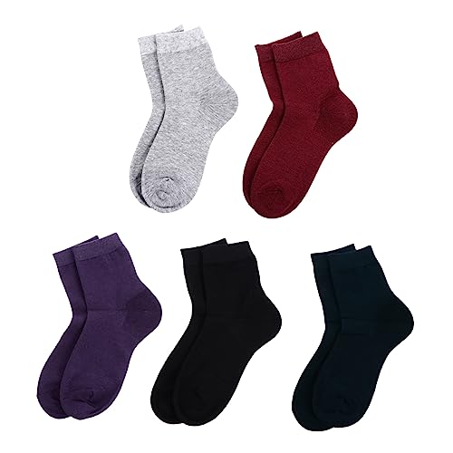 Beatifufu White Socks Women Moisturizing Gel Socks Anti-Cracking Silicone for Foot Care Random Color