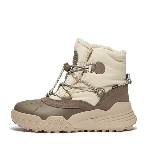 Timberland Timberland Women's Moriah Range Mid Warm Lined Waterproof Snow Boot, Natural Woven, 5.5 Medium