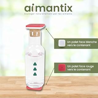 AIMANTIX - Aimants Puissant pour Magnétiser l'Eau - Hydratation Optimale et Bienfaits Thérapeutiques - Les Palets Magnétiques - Aimants Naturels pour Eau Magnétisée
