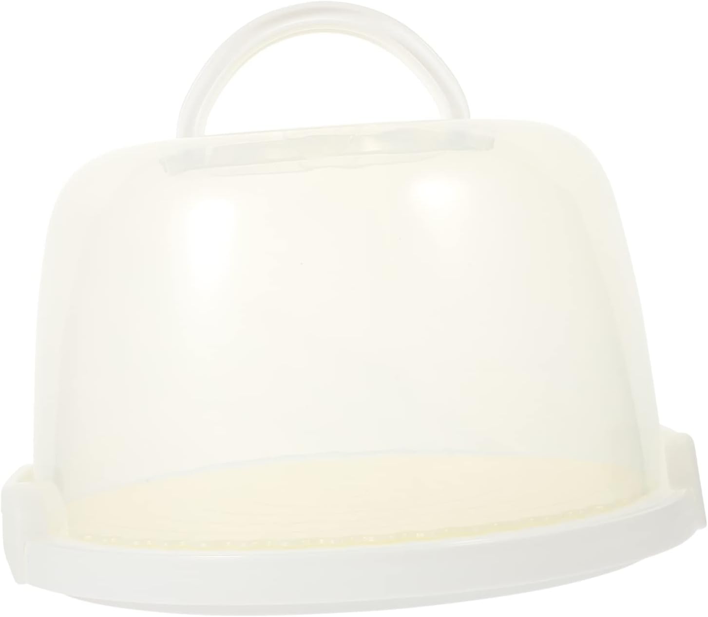 PRETYZOOM Round Cake Box Handle Portable Cake Carrier Box Waterproof Oil-proof Cake Holder for Outdoor Events