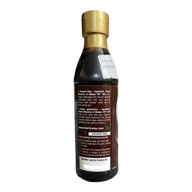 Balsamic Glaze of Modena, 250ml [Product of Italy, Made with Balsamic Vinegar of Modena] - Image 3 thumbnail
