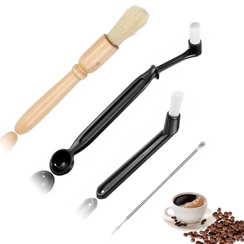 Spazzola per Caffè,4 Pcs Pennello Pulizia Macchina Caffè Spazzolino Macchina Caffe Caffè Pulizia Della Macchina del Caffè Spazzola per Bean grain Coffee Tool Barista Casa Cucina Ufficio