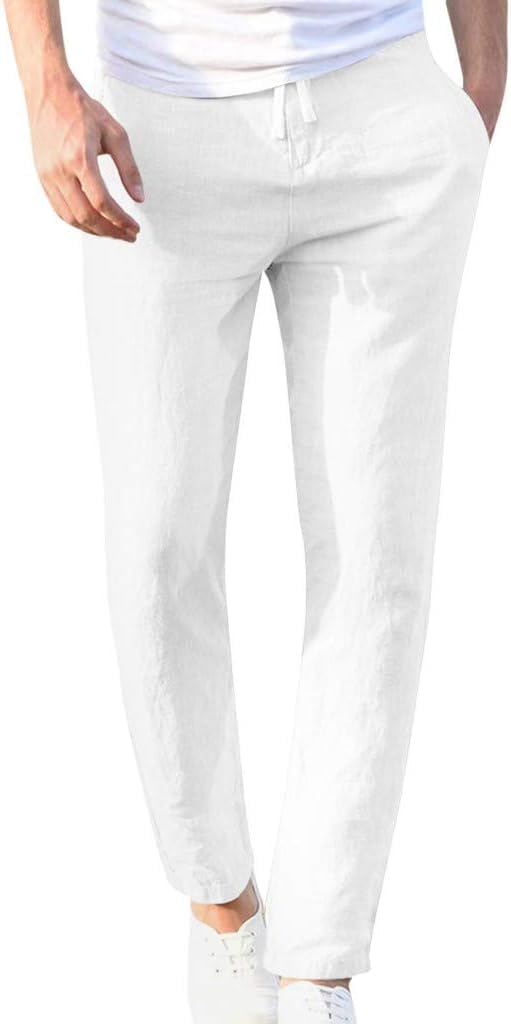 Generisch Herren Sommerhose Lang Hose Freizeithose Chino Hosen