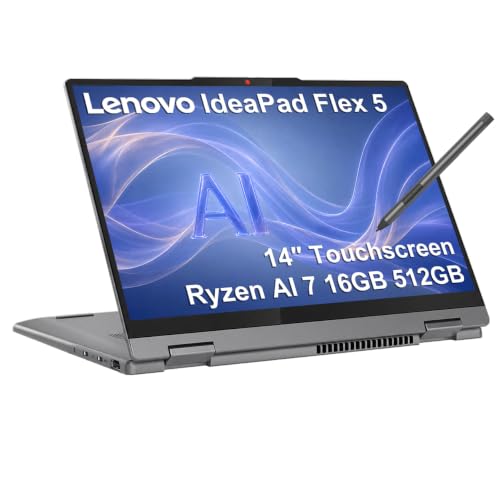 Image of Lenovo IdeaPad Flex 5 14 inch 2-in-1 Laptop, Ryzen AI 7 350, 16GB RAM 512GB SSD