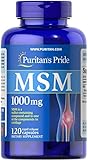 Puritan's Pride Joint Support Formula MSM Rapid Release Capsules, 1000 mg, 120 Count
