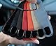 Qirc Auto-Haken, 2 Stück Leder Auto Aufbewahrung Organizer Tasche Haken, Universal Auto Rücksitz Kopfstütze Aufhänger zum Aufhängen Tasche Handtasche Einkaufstaschen (rot)