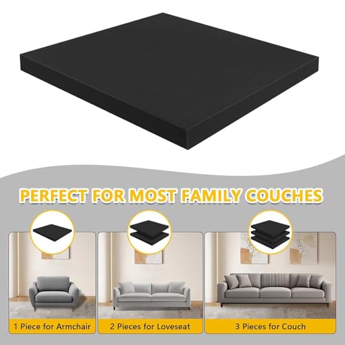 Coussin de canapé ergonomique contre l'affaissement mousse solide durable - 7