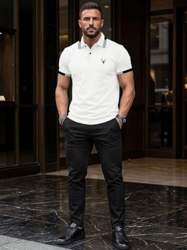 Image of Lymio Polo T Shirt for Men || T Shirt for Man || Collar T Shirt Style Men (Packs Also Available) (Polo-40-43)