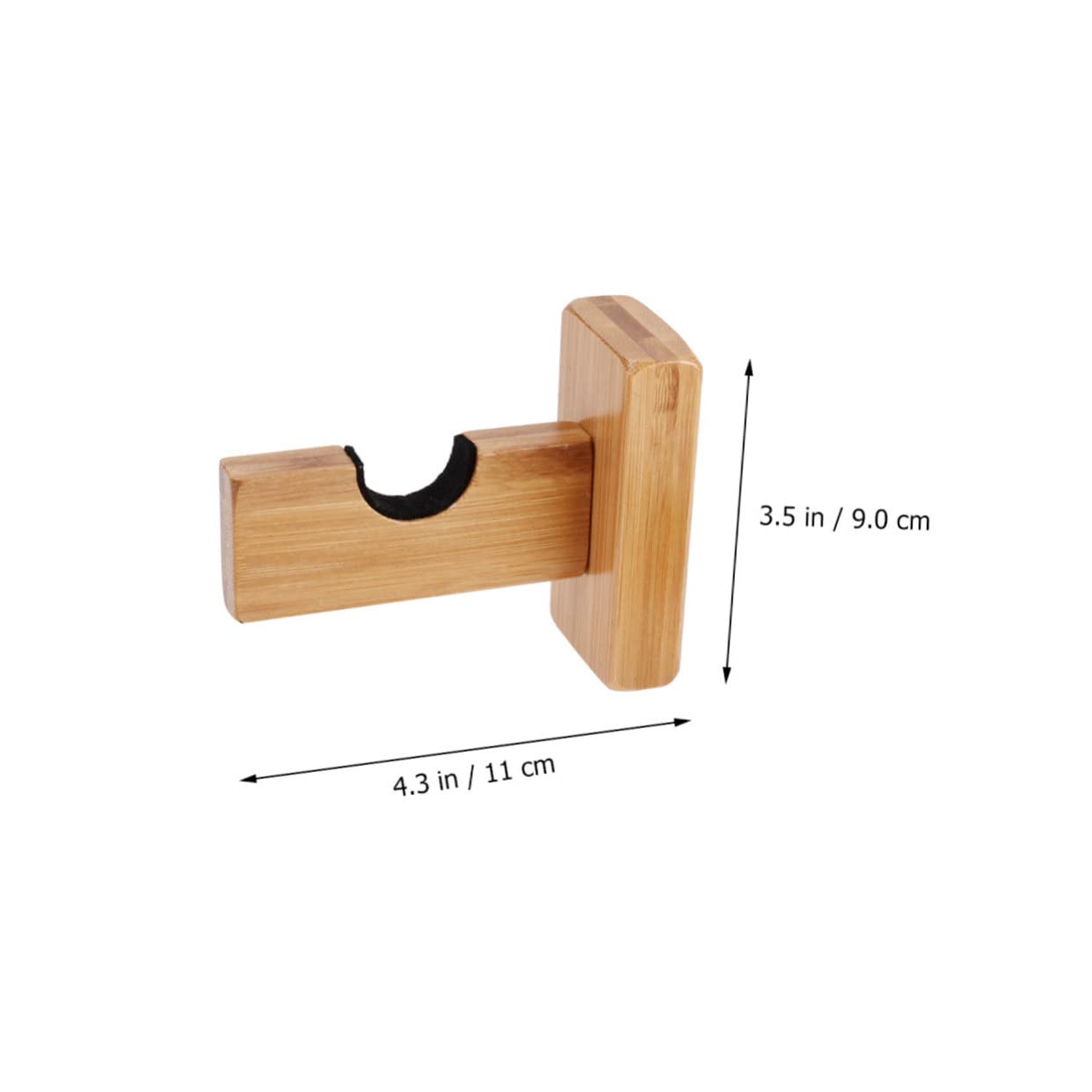 MUSISALY Baseball Bat Wall Mounted Display Rack Durable Holder for Baseball Softball and Hockey Sticks Elegant Khaki Design with Hidden Screws and Felt Liner for Pristine Condition