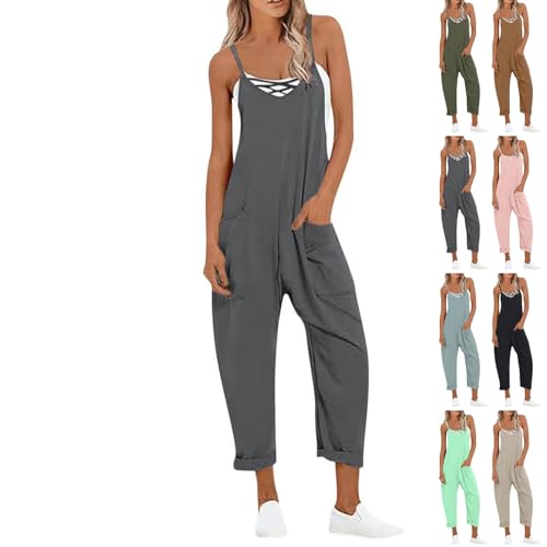 Jumpsuits for Women Casual Adjustable Spaghetti Straps One Piece ...