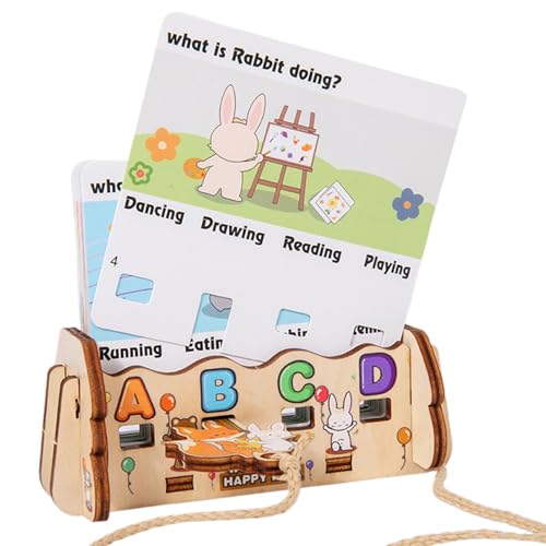 Tarjetas flash de palabras, juego de palabras | Juguetes de entrenamiento de palabras de madera | Juguetes educativos de entrenamiento de palabras, juegos de palabras interactivos para jardín de