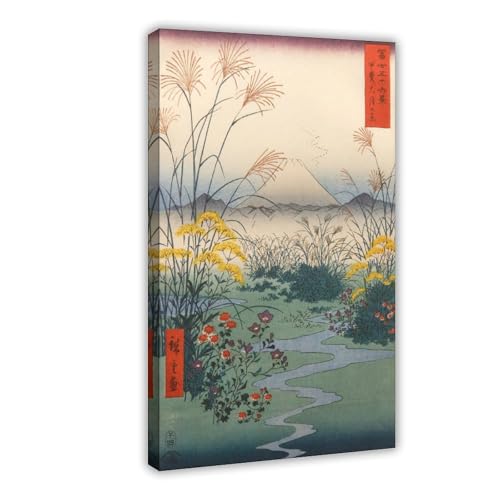 Toile Otsuki Hiroshige Ukiyo-e décoration murale de salon grand format 50,8 x 76,2 cm