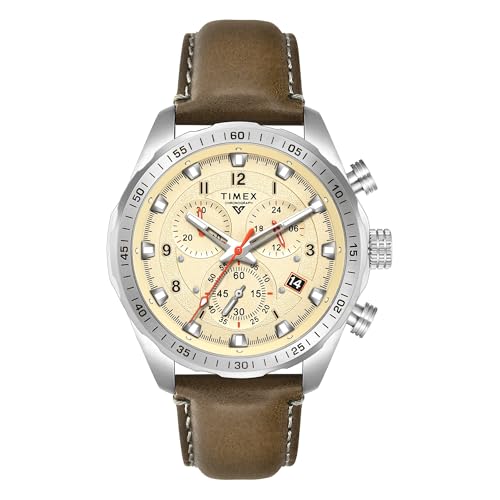 Image of TIMEX Vector Analog Watch for Men with Round Dial & Water Resistant Man's Wrist Watches