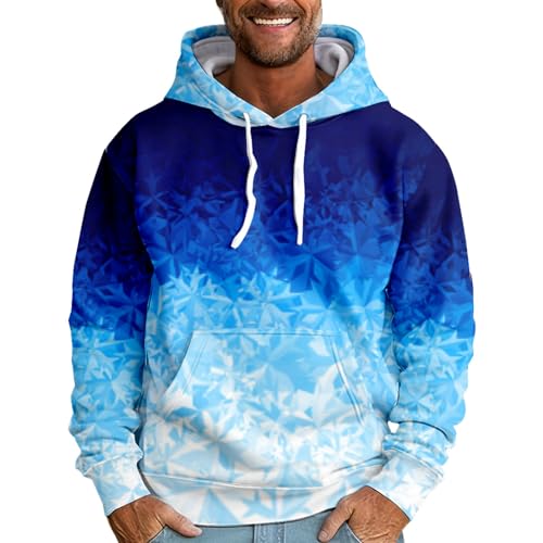 Sweat de Noël homme à manches longues chaud et confortable avec poche festive