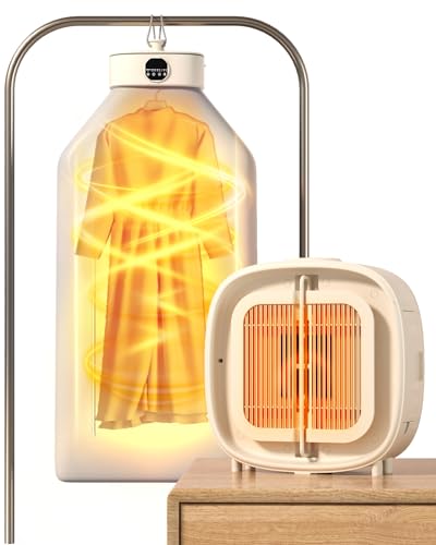 Portable Clothes Dryer, Drying Machine Portable Dryer for Apartment Dorm RV Travel Mini Dryer, Small Dryer Quick and Easy to Use Ptalseaw