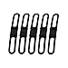 Alomejor 5pcs Silicone Strap Universal Bike Silicone Holding Strap for Bike Light Flashlight Cellphone and More
