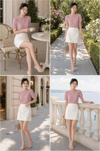 Image of Leriya Fashion Women Tops for Woman Half Sleeve | Top for Women Regular Fit Poly Cotton Round Neck | Ladies Tops | Casual Summer Top for Daily Office Wear