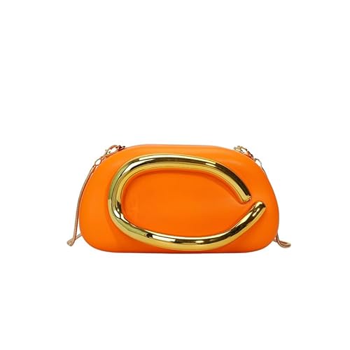 Kexpery Bolso bandolera de cuero PU y correa extraíble Decoración Metal Decoración Bolso Bolso de mano Bolso de mano para la fiesta de boda, naranja Kexpery Bolso bandolera de cuero PU y correa extraíble Decoración Metal Decoración Bolso Bolso de mano Bolso de mano para la fiesta de boda, naranja