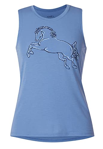 Kerrits Tails Up Tank Lake Size: L #TOP20