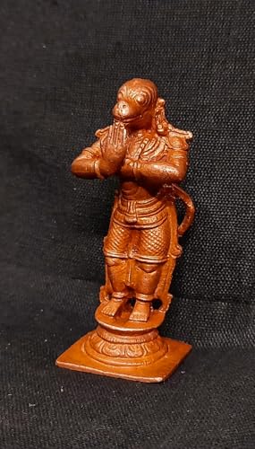 Image of Copper Hanuman Idol 2.3 in | Patina Antique Finish | 60g