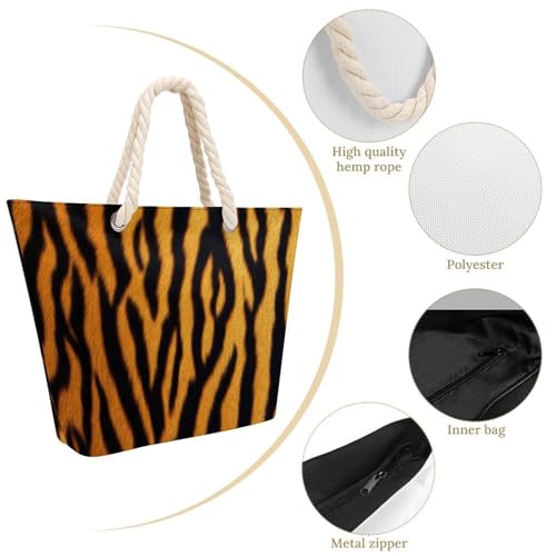 Portable Tote Bags for Women Reusable Travel Grocery Totes with Inner Pocket Waterproof Large Beach Handbag3