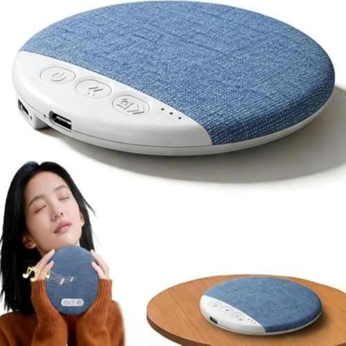 Giwuence Oreiller Haut-Parleur - Mini Enceinte Portable sous L'Oreiller avec Minuterie | Conduction Sonore Directionnelle pour Un Sommeil Paisible, Idéal pour...