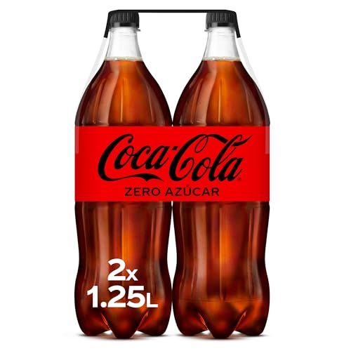 Coca-Cola Zero Azúcar, Pack 2 botellas de 1.25L