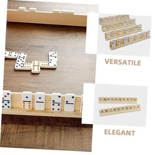 Set de 8 bandejas de madera para dominó miniatura 3