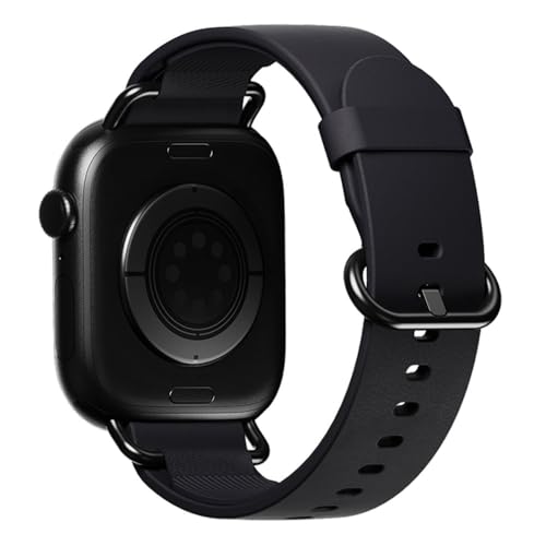 Image of DailyObjects Ellipse Leather Watch Strap Compatible with Apple Watch Series11 /10 46mm|Ultra 3 /2 and Ultra-49mm |9 /8 /7 (45mm) - Watch Not Included
