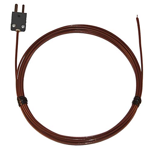 Oakton WD-08516-81 Teflon FEP-Insulated Flexible Wire Thermocouple Probe, Type J, -310 Degree F to 400 Degree F Temperature Range