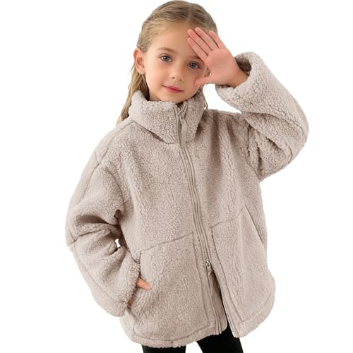 Sweat manches longues polaire enfant et veste hiver légère sherpa