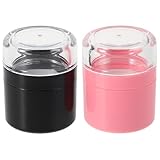 JOINPAYA Leere Wiederbefüllbare Puderdose 2 Stück mit Schwammquaste und Spiegel Kunststoff Reise Behälter für Losen Schminkpuder und Trockenshampoo Ölregulierend und Voluminisierend