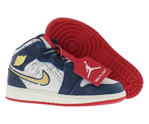 Image of Nike Boys' Air Jordan 1 Mid GS Sneakers