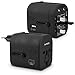 Produktbild kwmobile Reiseadapter 4 USB Ports 3A Typ C Port - Universal Reise Adapter Steckdosen Stecker - Reisestecker Steckdosenadapter 150 Länder - Schwarz