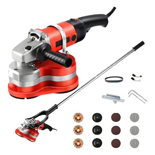 SIEEOUR Polisseuse À Béton 3800W, Meuleuse Électrique Avec Meules Diamant, Qualité Professionnelle Et Industrielle, Pour Pierre, Surfaces Béton, Décapage...