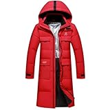 Alloaone Herrenlänge Cross-Border Open Two Hooded Coat Live Burst White Duck Down Storm Coat Daunenjacke Black XXL