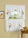 Achim Home Furnishings Sunshine Tier and Swag Set, 58-Inch by 36-Inch, Ivory/Cream